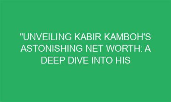 A Deep Dive Into His Financial Empire