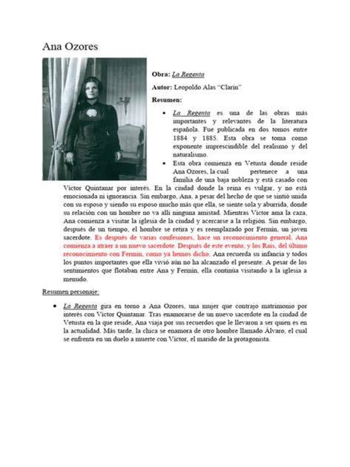 Ana Ozores: A Timeless Masterpiece Of Spanish Literature