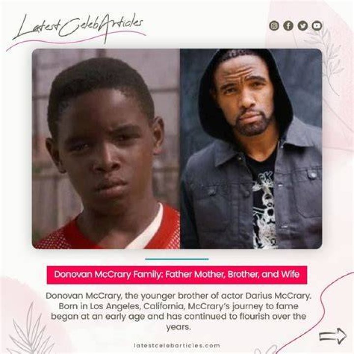 Celebrities Brothers: Darius And Donovan McCrary