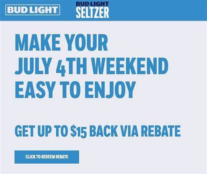 Claim Your Bud Light Summer Rebate Today!
