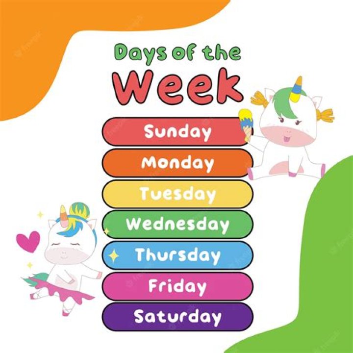 Colorful Days: Unveiling The Hues Of The Week