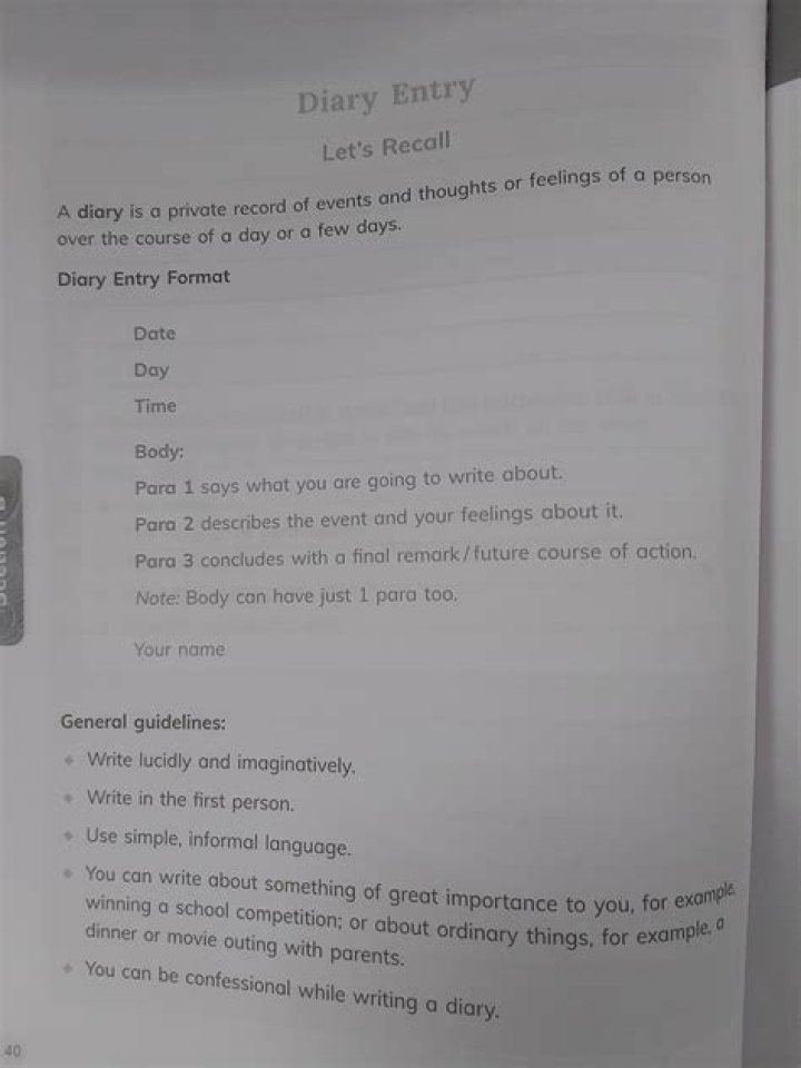 Essential Diary Structure: A Comprehensive Guide