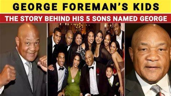 The Ultimate Guide To George Foreman's Sons Named George