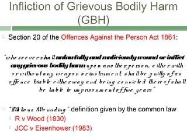 The Ultimate Guide To Maximum Sentences For Grievous Bodily Harm (GBH)