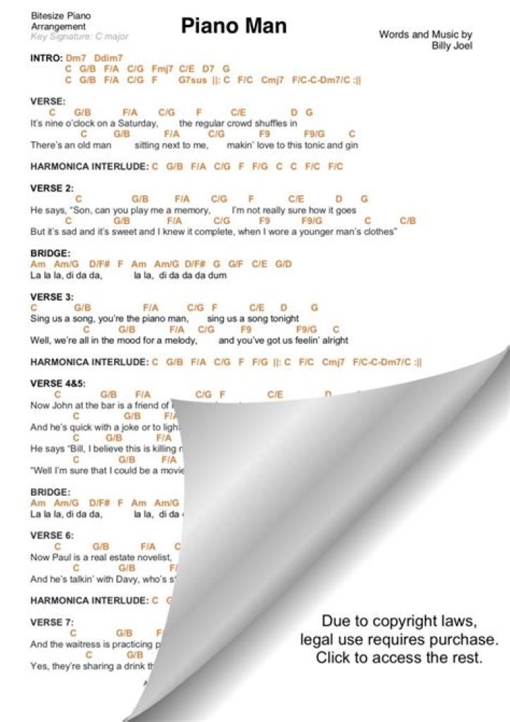 The Ultimate Guide To "Piano Man" Lyrics