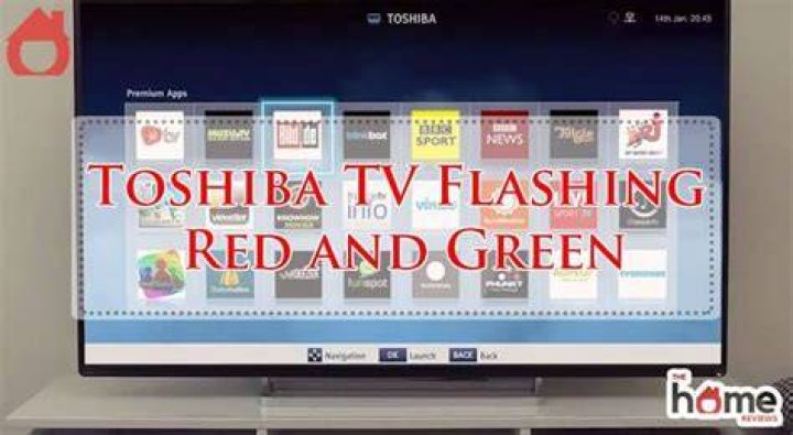 Toshiba TV: Red And Green Lights Flashing When Off - Resolved