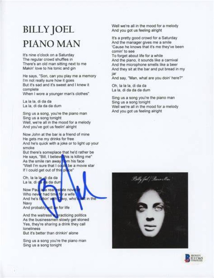 Unleash The Melodies: Billy Joel's Iconic "Piano Man" Lyrics