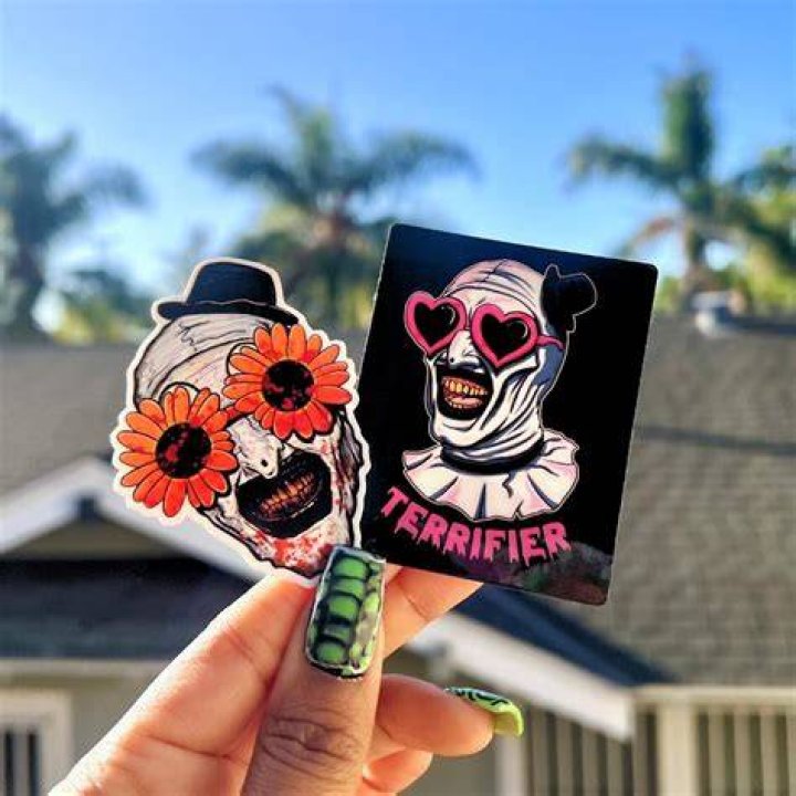 Unnerving And Horrific Terrifier Stickers For Spine-Chilling Thrills