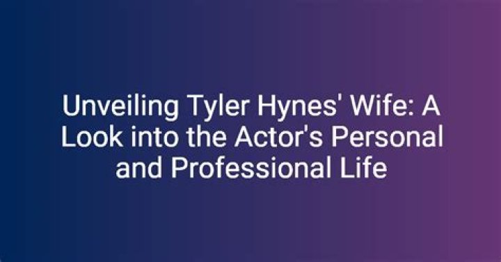 Unveiling The Truth: Tyler Hynes' Mother - A Personal Connection