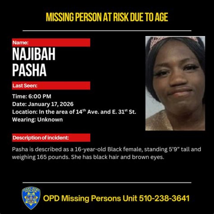 Urgent Situation: Missing Person Alert In Oakland, CA