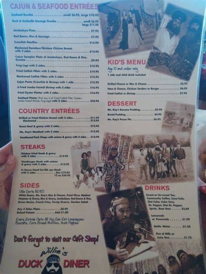 Willie's Duck Diner Menu: Your Go-To Guide For Delicious Dining